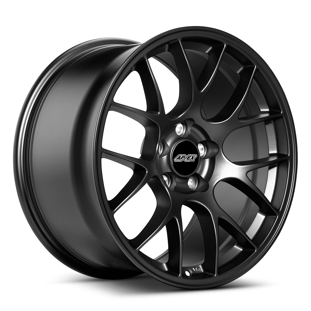 Apex Flow Formed EC-7 Satin Black Mustang Fitment