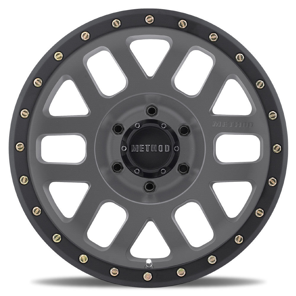 Method Race Wheels MR309 Grid Titanium Matte Black Lip